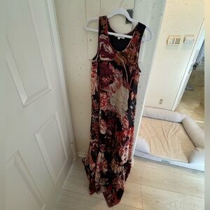 Elizabeth and James Red and Pink Maxi Dress